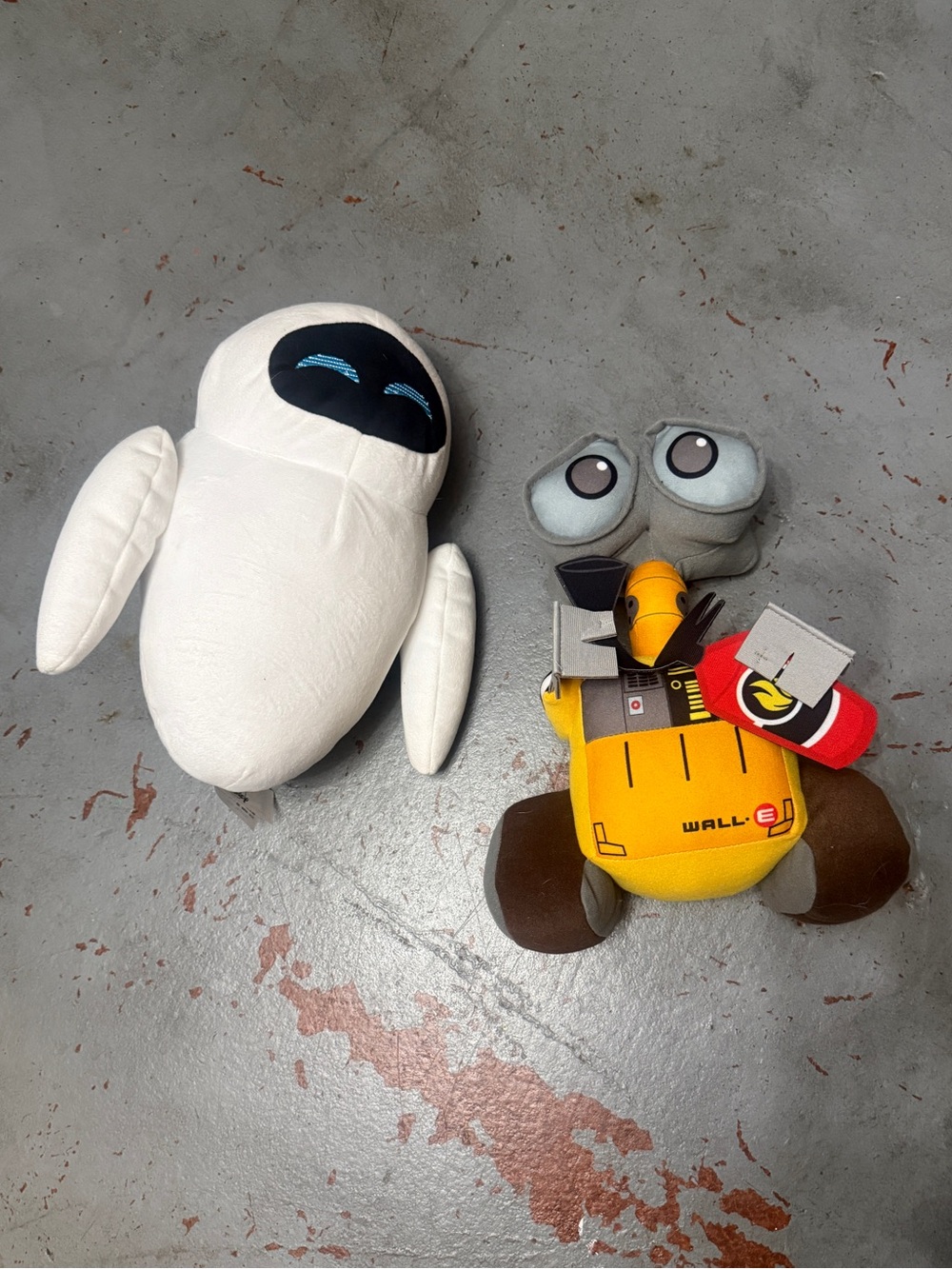 WALL•E & EVE Plush Toy Set - Yellow & White